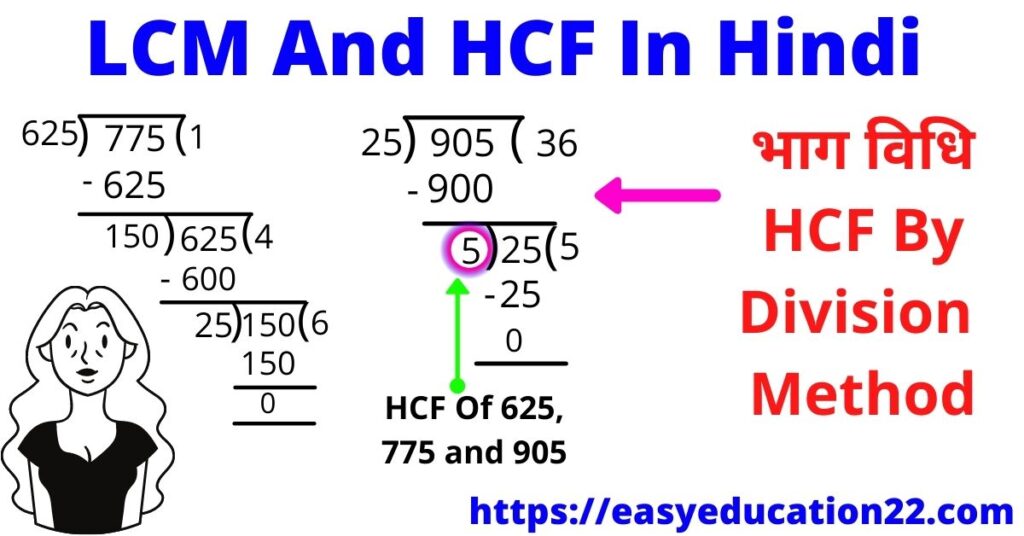 HCF By Division Method